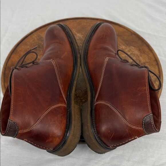 Johnston & Murphy Boots Mens 9 Copeland Chukka Brown Leather Lace Up main image 13